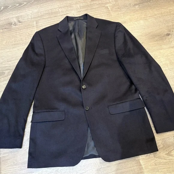 Men’s Neiman Marcus Navy Cashmere Sport Coat New Size 40R